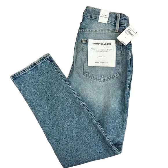GOOD AMERICAN Good Classic Boot Jeans Size 0/25 Indigo046 gc062t $169 NEW - Picture 8 of 9